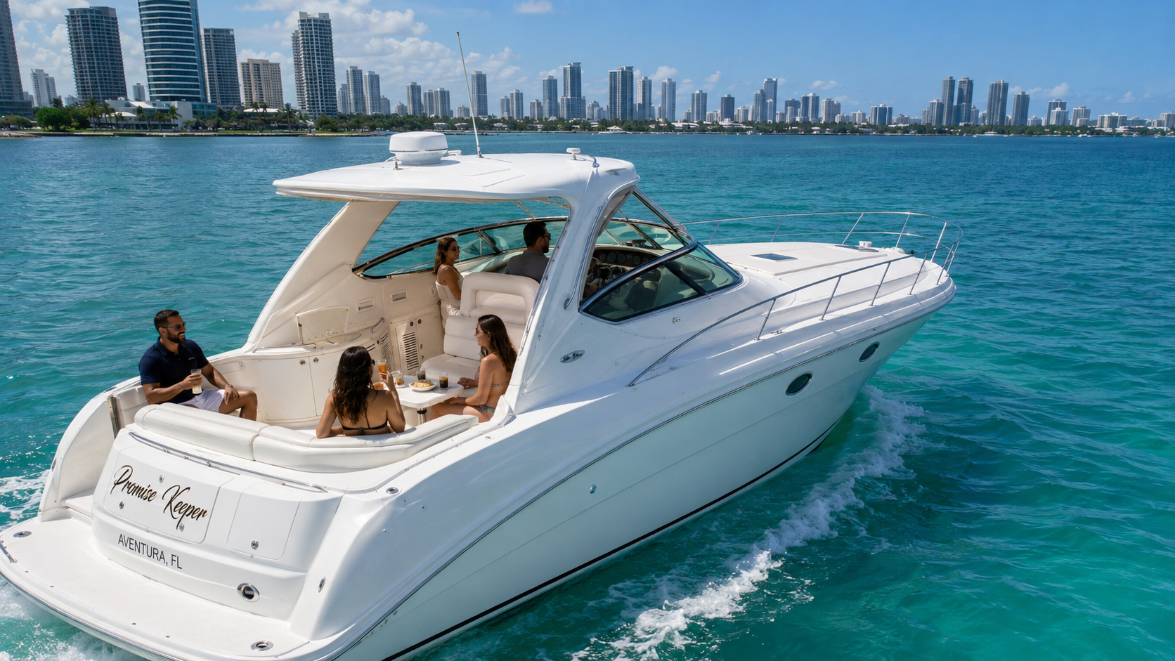 Promise Keeper private yacht experience in Miami