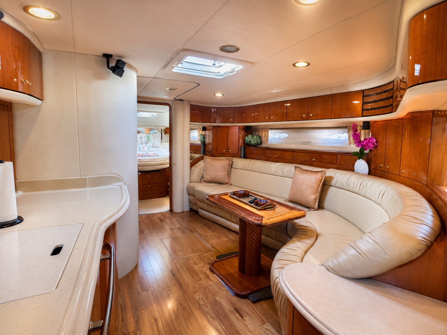 Promise Keeper private yacht interior lounge